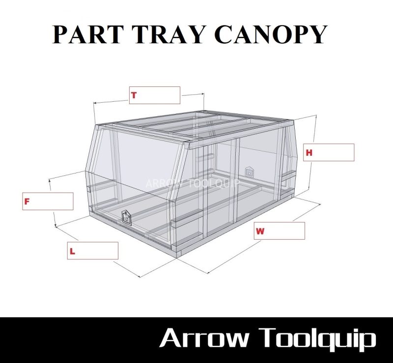 1 CUSTOM UTE TOOLBOX - PART TRAY CANOPY