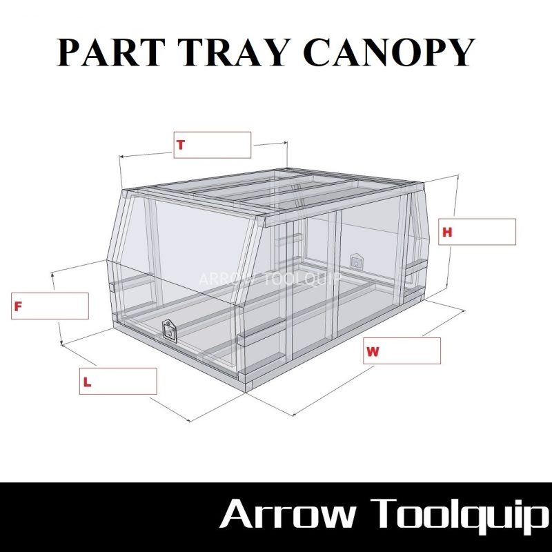 1 CUSTOM UTE TOOLBOX - PART TRAY CANOPY