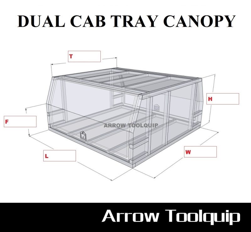 2 CUSTOM UTE TOOLBOX - DUAL CAB CANOPY