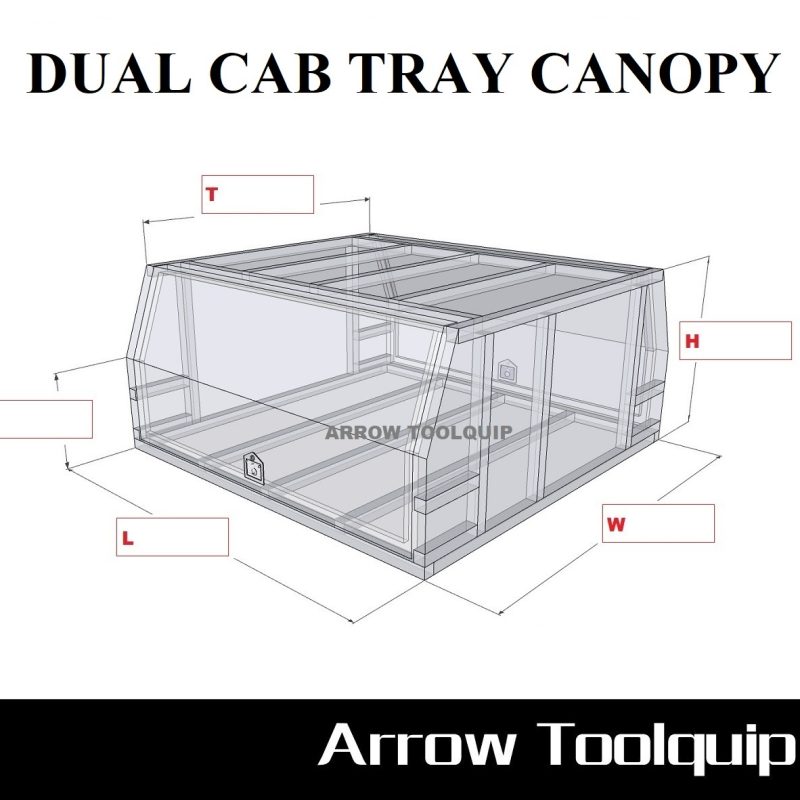 2 CUSTOM UTE TOOLBOX - DUAL CAB CANOPY