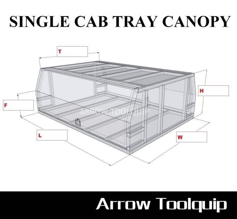 4 CUSTOM UTE TOOLBOX - SINGLE CAB CANOPY