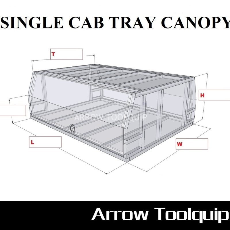 4 CUSTOM UTE TOOLBOX - SINGLE CAB CANOPY