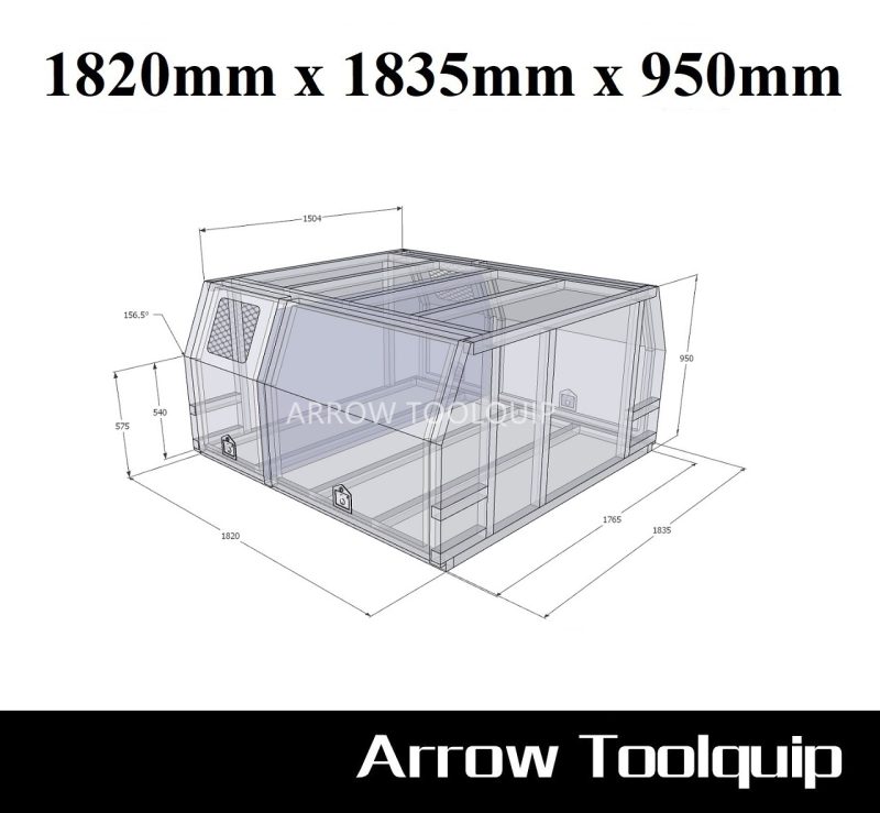 LANDCRUISER 79 SERIES GENUINE TRAY JACK OFF CANOPY - FULL DOG CAGE