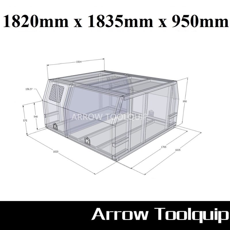 LANDCRUISER 79 SERIES GENUINE TRAY JACK OFF CANOPY - FULL DOG CAGE