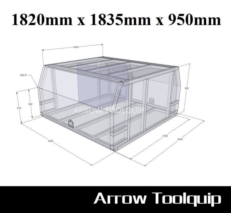 LANDCRUISER 79 SERIES GENUINE TRAY JACK OFF CANOPY - HALF DOG CAGE