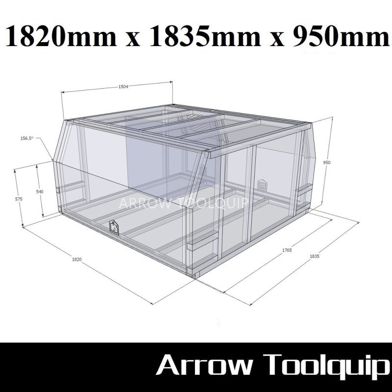 LANDCRUISER 79 SERIES GENUINE TRAY JACK OFF CANOPY - HALF DOG CAGE