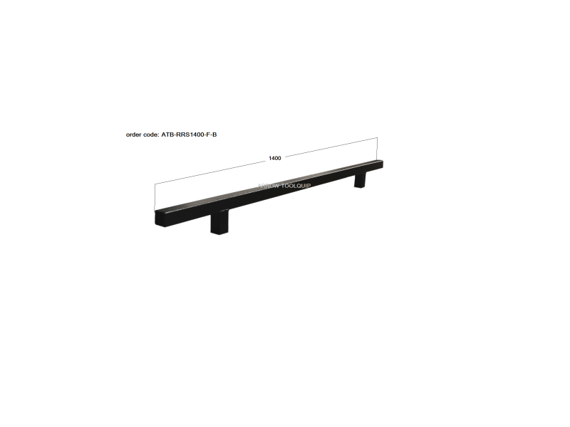 ALUMINIUM ROOF RACK ATB-RRS1400-F-B - Image 2