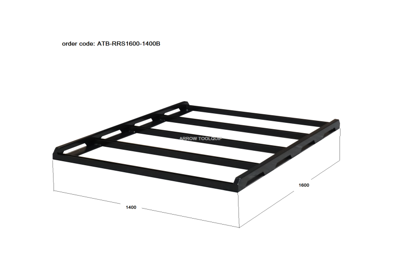 ALUMINIUM ROOF RACK ATB-RRS1600x1320-B - Image 2