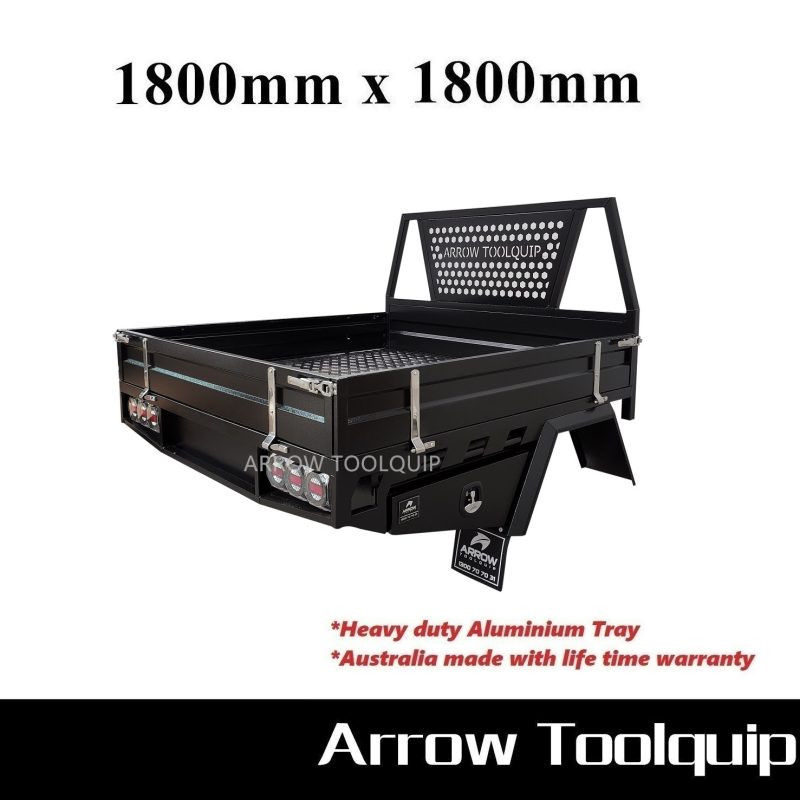 ALUMINIUM UTE TRAY 2 ATB-DELUXE-180180-B-S-B