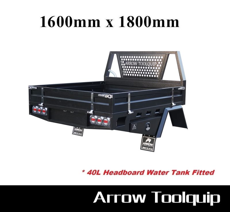 ALUMINIUM UTE TRAY 8 ATB-DELUXE-160180-WB-S-B