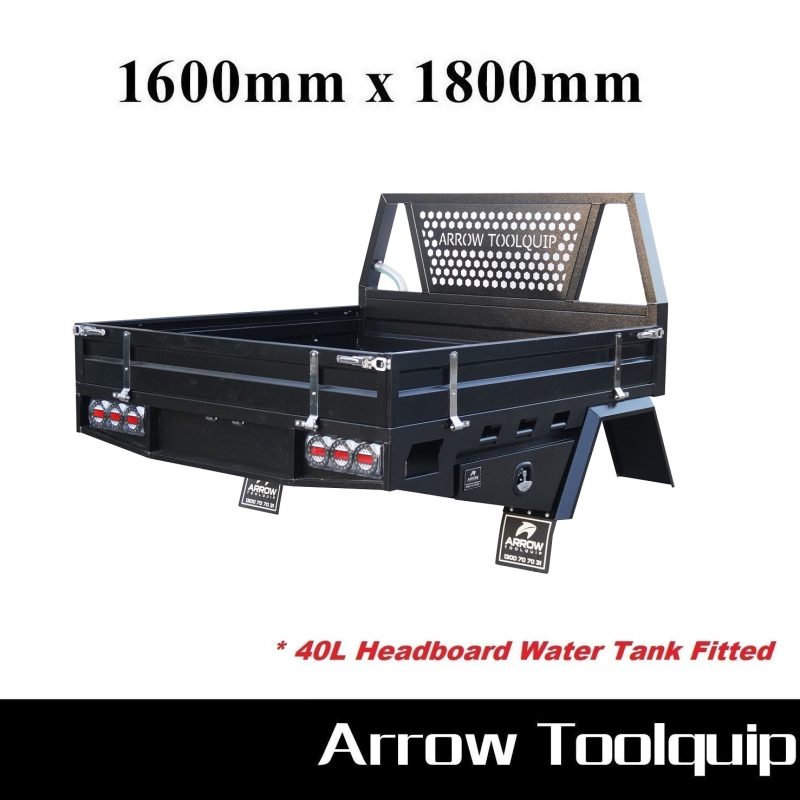 ALUMINIUM UTE TRAY 8 ATB-DELUXE-160180-WB-S-B
