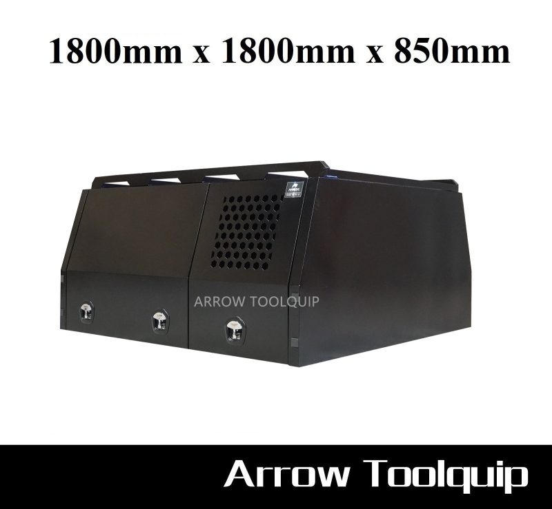ALUMINIUM UTE TOOLBOX CANOPY ATB-JFLCDT180B-R