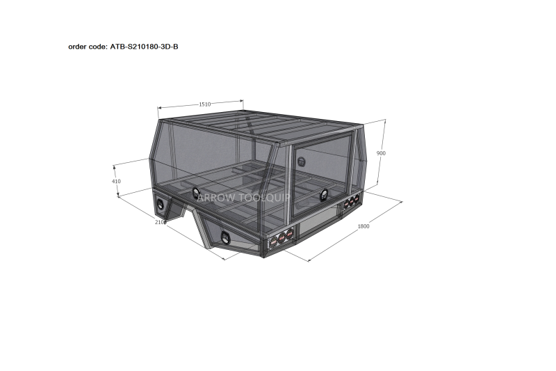 EXTRA CAB SERVICE BODIES S210180-3D-B - Image 2