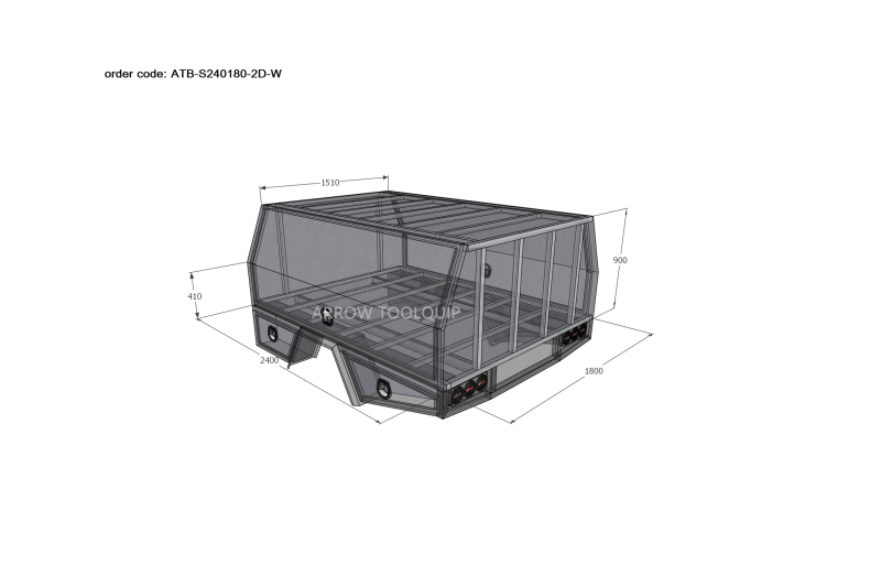 SINGLE CAB SERVICE BODIES S240180-2D-W - Image 2